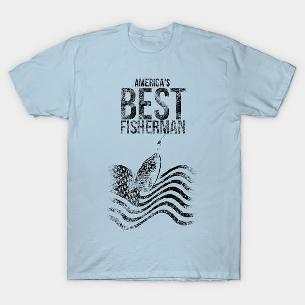 America`s best fisherman T-Shirt by DimDom